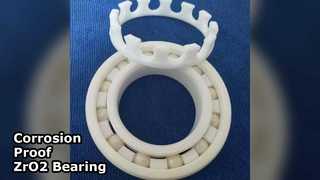 ZrO2 세라믹 베어링 35x72x17mm 부식 방지